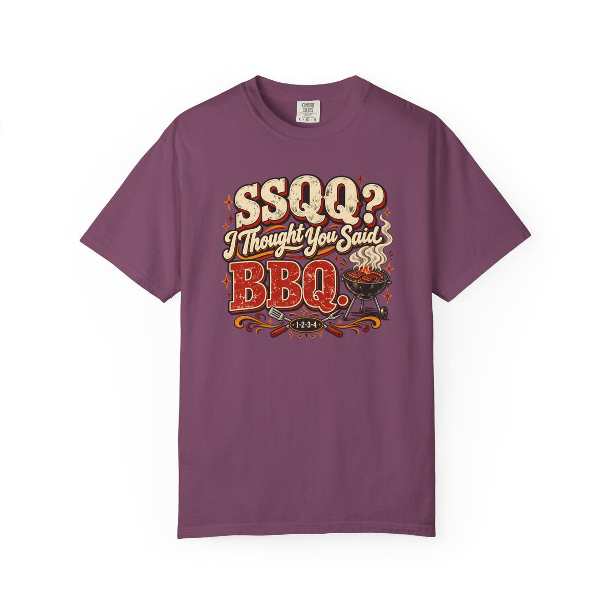 SSQQ I Thought You Said BBQ Shirt, Funny Two Step Dance Tee, Country Dancing Humor Gift, Comfort Colors 1717