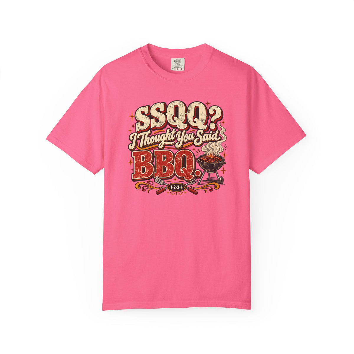 SSQQ I Thought You Said BBQ Shirt, Funny Two Step Dance Tee, Country Dancing Humor Gift, Comfort Colors 1717