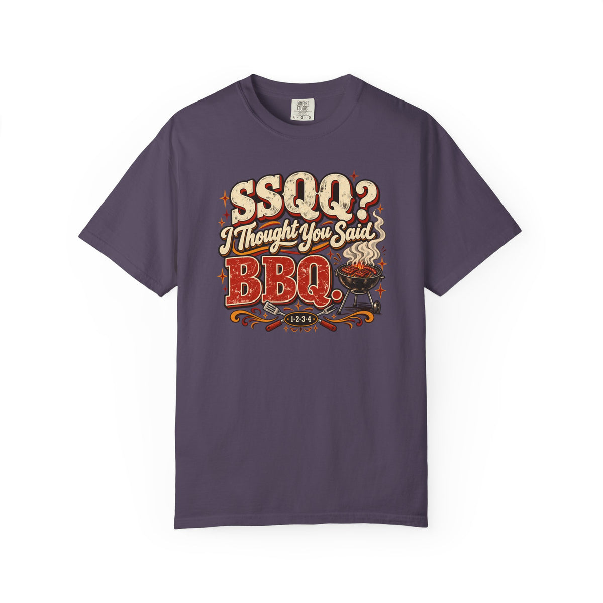 SSQQ I Thought You Said BBQ Shirt, Funny Two Step Dance Tee, Country Dancing Humor Gift, Comfort Colors 1717